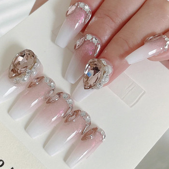 10Pcs 7x10mm Water Drop Shaped Pixie Crystal Nails Charms Луксозен маникюр Златни кристали за Nail Art Gems Корейски части за нокти