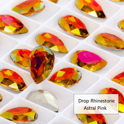 10 db 7x10 mm-es vízcsepp formájú Pixie kristály körömbűvek luxus manikűr arany strasszok körömművészethez drágakövek koreai köröm alkatrészek