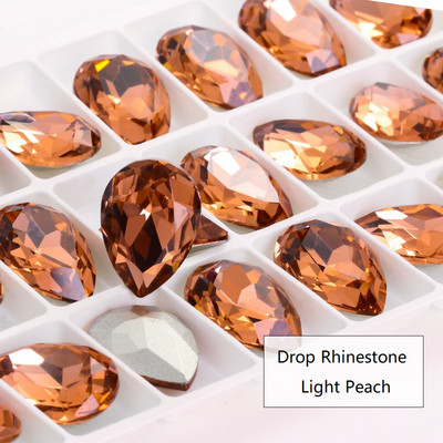 10 db 7x10 mm-es vízcsepp formájú Pixie kristály körömbűvek luxus manikűr arany strasszok körömművészethez drágakövek koreai köröm alkatrészek
