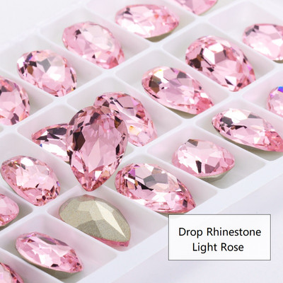 10 db 7x10 mm-es vízcsepp formájú Pixie kristály körömbűvek luxus manikűr arany strasszok körömművészethez drágakövek koreai köröm alkatrészek