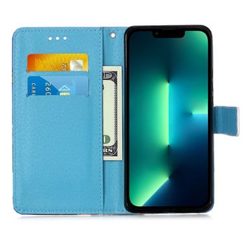 Сладък луксозен калъф Tiger Butterfly за Motorola Moto Edge S S30 20 Pro E6 E6S E7 G Pure G8 Power Lite Stylus E20 Wallet Cover D03F