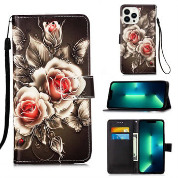 Сладък луксозен калъф Tiger Butterfly за Motorola Moto Edge S S30 20 Pro E6 E6S E7 G Pure G8 Power Lite Stylus E20 Wallet Cover D03F