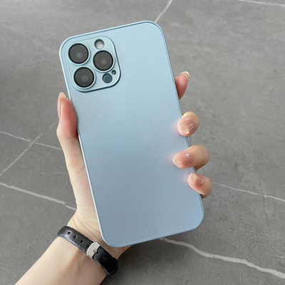 Καλύμματα θήκης κινητού τηλεφώνου Luxury Sapphire Frosted Glass για Apple Iphone11ProMax 12Mini 12PMax 13ProMax