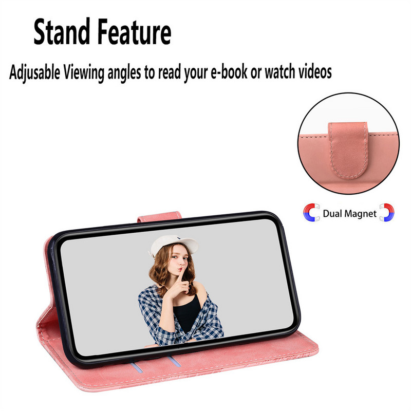 Armas klappümbris Motorola Moto G Stylus Edge 20 Lite S G9 Play E7 Plus Power G30 G10 G20 G50 G60 G60S rahakotialuse kate D26G jaoks