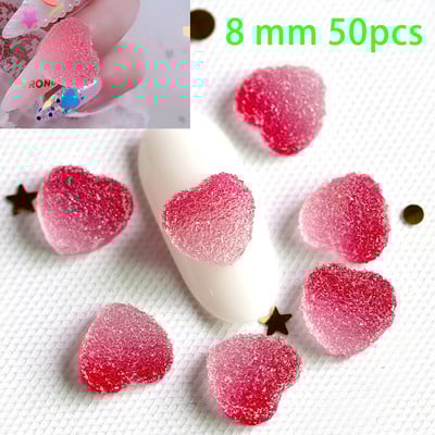 50kom/20kom/30kom Nail Art Charms Rhinestones Gumeni medo/bomboni Kawaii 3D Mix Crtani Nail Art Kawaii Donuts Ukrasi za nokte