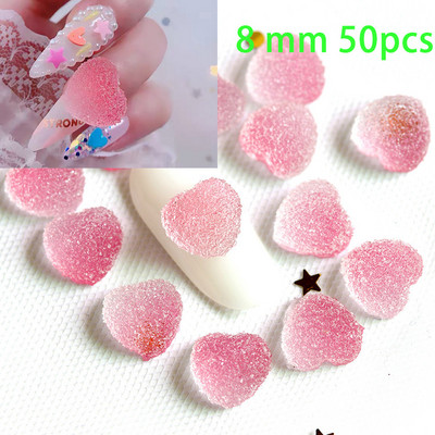 50kom/20kom/30kom Nail Art Charms Rhinestones Gumeni medo/bomboni Kawaii 3D Mix Crtani Nail Art Kawaii Donuts Ukrasi za nokte