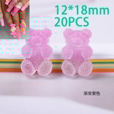 50kom/20kom/30kom Nail Art Charms Rhinestones Gumeni medo/bomboni Kawaii 3D Mix Crtani Nail Art Kawaii Donuts Ukrasi za nokte