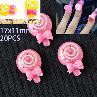 50kom/20kom/30kom Nail Art Charms Rhinestones Gumeni medo/bomboni Kawaii 3D Mix Crtani Nail Art Kawaii Donuts Ukrasi za nokte