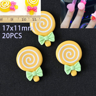 50kom/20kom/30kom Nail Art Charms Rhinestones Gumeni medo/bomboni Kawaii 3D Mix Crtani Nail Art Kawaii Donuts Ukrasi za nokte