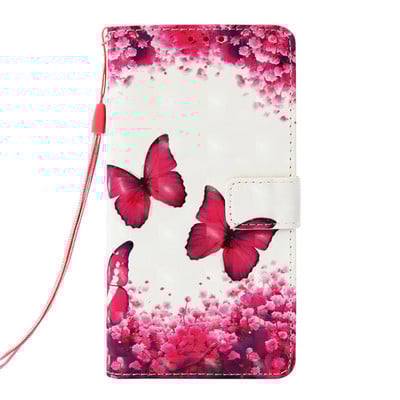 Κάλυμμα τηλεφώνου πορτοφολιού Etui για Motorola Moto E20 E30 E40 G31 G41 G51 G71 G200 G22 G Stylus Pure Power 2022 Cute Painted Case D03F