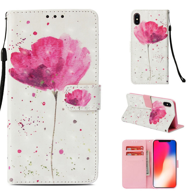 Κάλυμμα τηλεφώνου πορτοφολιού Etui για Motorola Moto E20 E30 E40 G31 G41 G51 G71 G200 G22 G Stylus Pure Power 2022 Cute Painted Case D03F