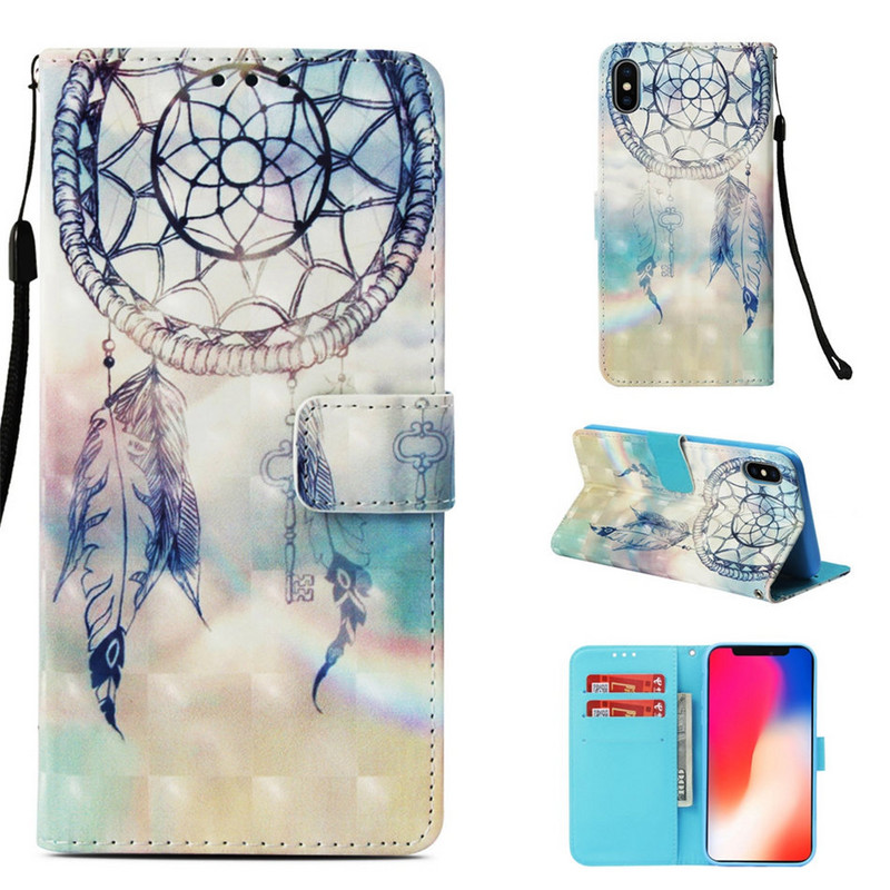 Κάλυμμα τηλεφώνου πορτοφολιού Etui για Motorola Moto E20 E30 E40 G31 G41 G51 G71 G200 G22 G Stylus Pure Power 2022 Cute Painted Case D03F