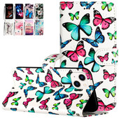 Lastele mõeldud mustriga telefonirahakott Motorola Moto E20 E30 E32 E40 G10 G20 G22 G30 G31 G41 G42 G52 G9 Play Cat Butterfly kate D01E