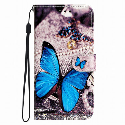 Lastele mõeldud mustriga telefonirahakott Motorola Moto E20 E30 E32 E40 G10 G20 G22 G30 G31 G41 G42 G52 G9 Play Cat Butterfly kate D01E