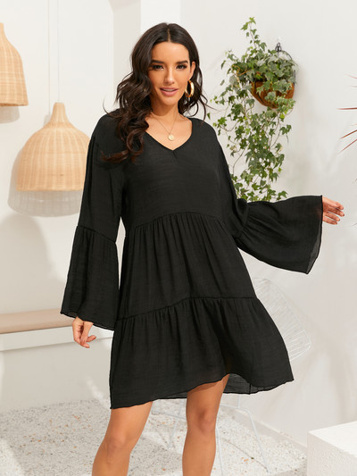 Φόρεμα παραλίας Saida De Praia Cotton Beach Cover Up Kaftan Beach Pareos De Playa Mujer Μπικίνι Cover Up Μαγιό Sarong πουκάμισο Tunic