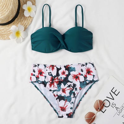 Bandeau bikini kupaći kostim Ženski Push Up bikini set Kupaći kostim Ženski brazilski kupaći kostim visokog struka Odjeća za plažu Bather Biquini