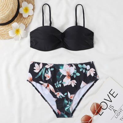Bandeau bikini kupaći kostim Ženski Push Up bikini set Kupaći kostim Ženski brazilski kupaći kostim visokog struka Odjeća za plažu Bather Biquini