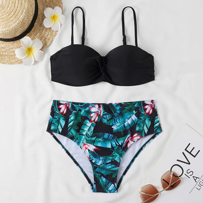 Bandeau bikini kupaći kostim Ženski Push Up bikini set Kupaći kostim Ženski brazilski kupaći kostim visokog struka Odjeća za plažu Bather Biquini