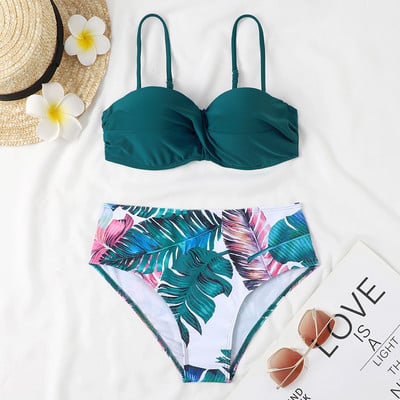Bandeau bikini kupaći kostim Ženski Push Up bikini set Kupaći kostim Ženski brazilski kupaći kostim visokog struka Odjeća za plažu Bather Biquini
