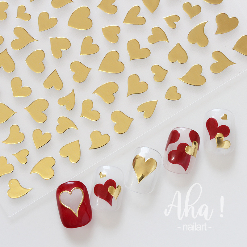 Ljepljive naljepnice za slike Sexy Game Girls Naljepnice za nokte DIY Aha Multi Heart Shape Blossoming Smoke Simple Ultra Thin Štapić za nokte