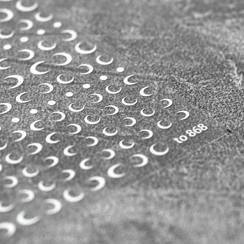 Подравнена луна: Ултратънки стикери Tomoni Декорации за нокти Crescent Moon Shape Dotting Design Adhesive Decal DIY Chic Sticky-s