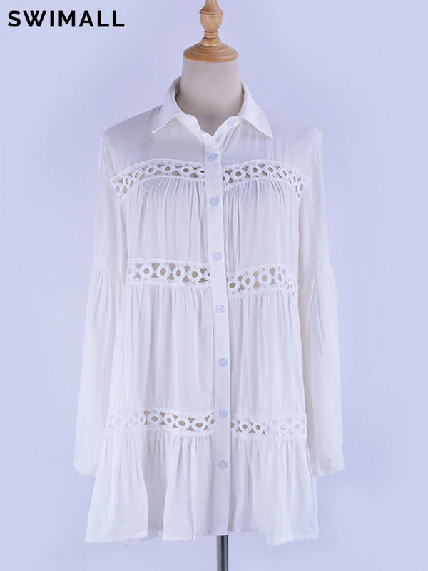 2023 Pareo Beach Cover Up Bikini Heklani kupaći kostimi Ženska bijela pamučna haljina za plažu Ženski kupaći kostim Cover Up Robe De Plage