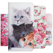 Cat Flower Fashion telefoniümbris LG G9 Velvet K92 K62 K61 K52 K51 K51S K42 K41S K31 K22 G900 Aristo 5 Butterfly raamatukaanele D20F