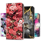 Leu Wolf Floral Fete Genți Telefon Carcasă Pentru Huse Nokia G10 G20 Huse pentru cărți D08F