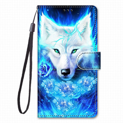 Leu Wolf Floral Fete Genți Telefon Carcasă Pentru Huse Nokia G10 G20 Huse pentru cărți D08F