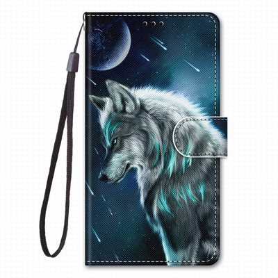Leu Wolf Floral Fete Genți Telefon Carcasă Pentru Huse Nokia G10 G20 Huse pentru cărți D08F