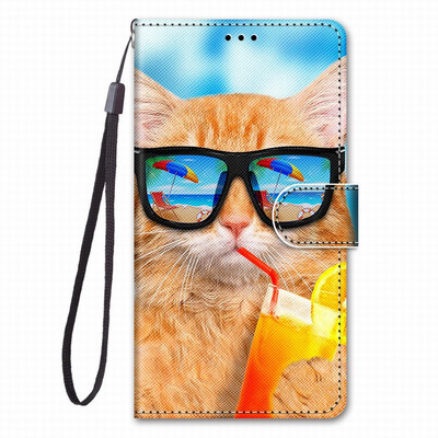 Leu Wolf Floral Fete Genți Telefon Carcasă Pentru Huse Nokia G10 G20 Huse pentru cărți D08F