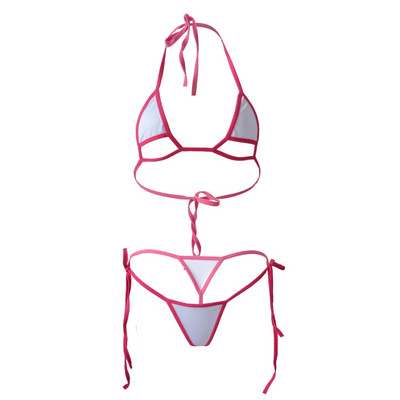 μπικίνι Σέξι μονόχρωμο Edge Sling Hollow Lotion Thong Γιαπωνέζικο κορίτσι μαγιό παραλίας γυναικείο μαγιό μπικίνι μπικίνι μονόκινι