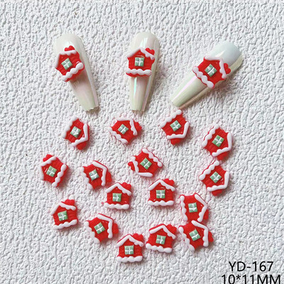 100 cs Božićni džepni medvjedi Nailart privjesci Lijepi pingvin Snjegović Božićni ukrasi Elk Jelen Darovi Nokti za drvce DIY dodaci od smole