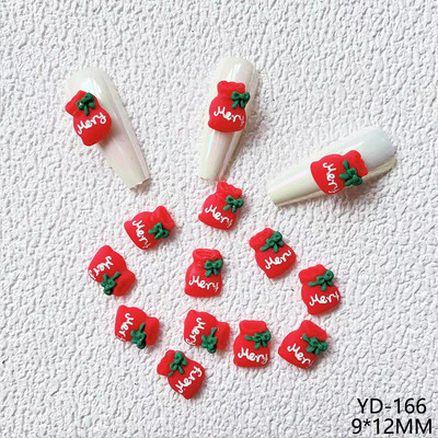 100 cs Božićni džepni medvjedi Nailart privjesci Lijepi pingvin Snjegović Božićni ukrasi Elk Jelen Darovi Nokti za drvce DIY dodaci od smole