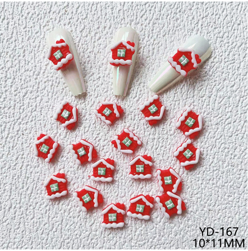 100 cs Božićni džepni medvjedi Nailart privjesci Lijepi pingvin Snjegović Božićni ukrasi Elk Jelen Darovi Nokti za drvce DIY dodaci od smole