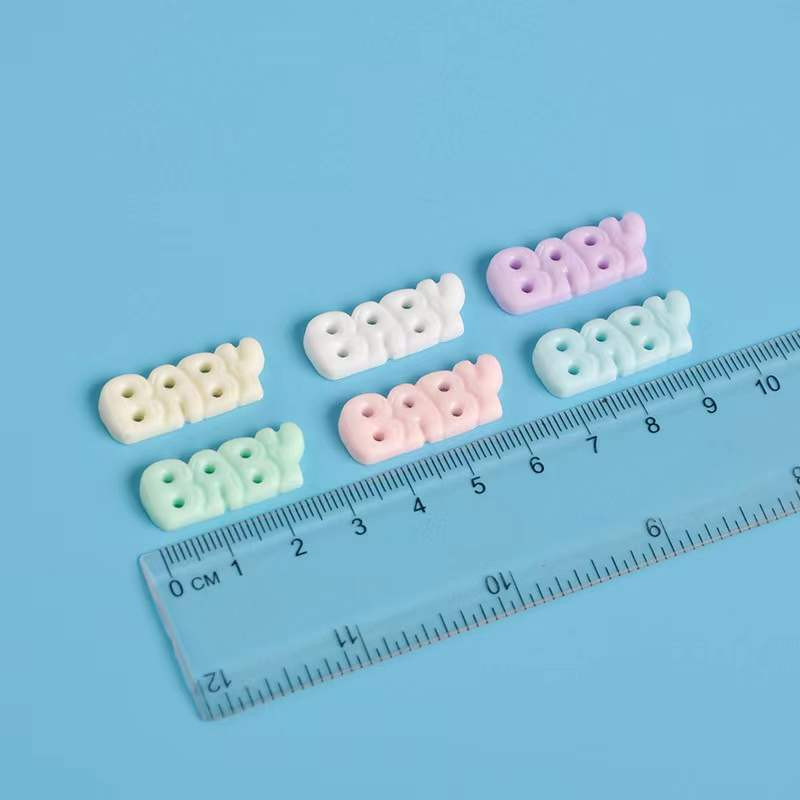 Cremă BEBE: Ins Celebrity Overstate Ornamente pentru unghii Sweety Honey Baby Cuvânt englezesc Ornament pentru decorare rășină Podoaba pentru unghii 2023