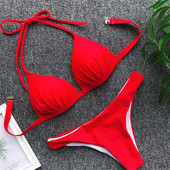 Microbikini sexy noi 2020, costume de baie push up pentru femei, costum de baie solid, costum de baie, bikini brazilian, monokini