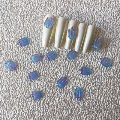 200db Ice Cream Pop Körömdíszek Gradiens Sakura Pink Childhood Kawaii Popsicle Resin Macaroon Nailarts Gel Kiegészítők Barkácsolás
