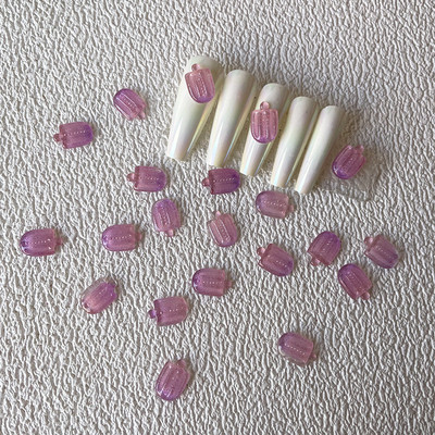 200db Ice Cream Pop Körömdíszek Gradiens Sakura Pink Childhood Kawaii Popsicle Resin Macaroon Nailarts Gel Kiegészítők Barkácsolás