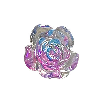 Rosy Girl: 500 Clear Rouge Blue Camellia Blossom Nail Embellish Charms Graceful Floret Glaze Style Гел за нокти Акрилни аксесоари