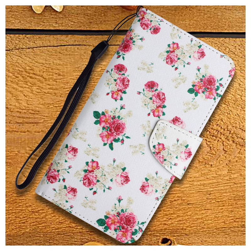 Flower Flip Кожен гръб за LG K31 K41S K51S K51 K61 K22 Plus K42 K52 K62 K92 Q61 Q630 Q92 G9 V60 Thinq 5G Stylo 6 7 D20F