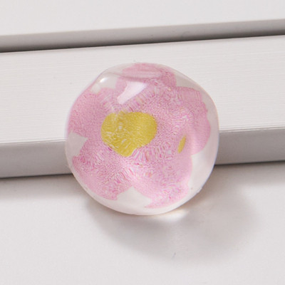 1980-as évek Vintage Flower Insider Konvex drágakövek Díszek köröm dekorokhoz Water Shadow Florets Resin Stones Körömcsúcsok Tartozékok 16mm
