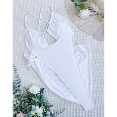 Sarong Extreme Mini Micro Thong pántos női fürdőruhával, egyrészes női fürdőruhával Monokini fürdőruha, úszó, V4043