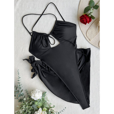 Sarong Extreme Mini Micro Thong pántos női fürdőruhával, egyrészes női fürdőruhával Monokini fürdőruha, úszó, V4043