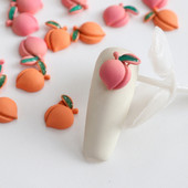 10 buc. Ornamente de manichiură cu miere de piersică, unghii pentru fetiță, roz timid, rășină de fructe, ornamente acrilice, accesorii pentru unghii dulce piersică.