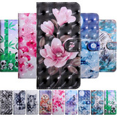 Δερμάτινη θήκη τηλεφώνου Cute Flower Cat Dog για Sony Xperia XA1 XA2 XA3 Z6 E6 XZ3 L1 L3 L4 Κάλυμμα θήκης κάρτας πορτοφολιού D29G
