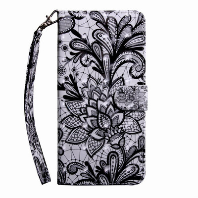 Δερμάτινη θήκη τηλεφώνου Cute Flower Cat Dog για Sony Xperia XA1 XA2 XA3 Z6 E6 XZ3 L1 L3 L4 Κάλυμμα θήκης κάρτας πορτοφολιού D29G