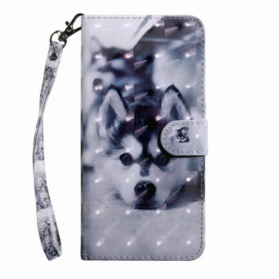 Δερμάτινη θήκη τηλεφώνου Cute Flower Cat Dog για Sony Xperia XA1 XA2 XA3 Z6 E6 XZ3 L1 L3 L4 Κάλυμμα θήκης κάρτας πορτοφολιού D29G