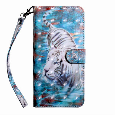 Δερμάτινη θήκη τηλεφώνου Cute Flower Cat Dog για Sony Xperia XA1 XA2 XA3 Z6 E6 XZ3 L1 L3 L4 Κάλυμμα θήκης κάρτας πορτοφολιού D29G