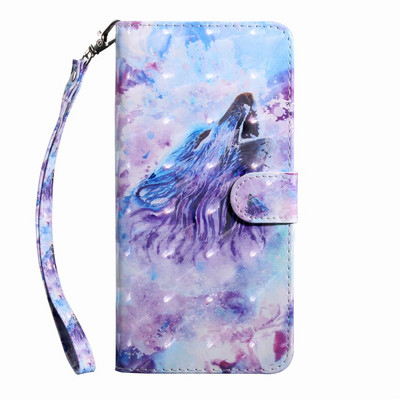 Δερμάτινη θήκη τηλεφώνου Cute Flower Cat Dog για Sony Xperia XA1 XA2 XA3 Z6 E6 XZ3 L1 L3 L4 Κάλυμμα θήκης κάρτας πορτοφολιού D29G